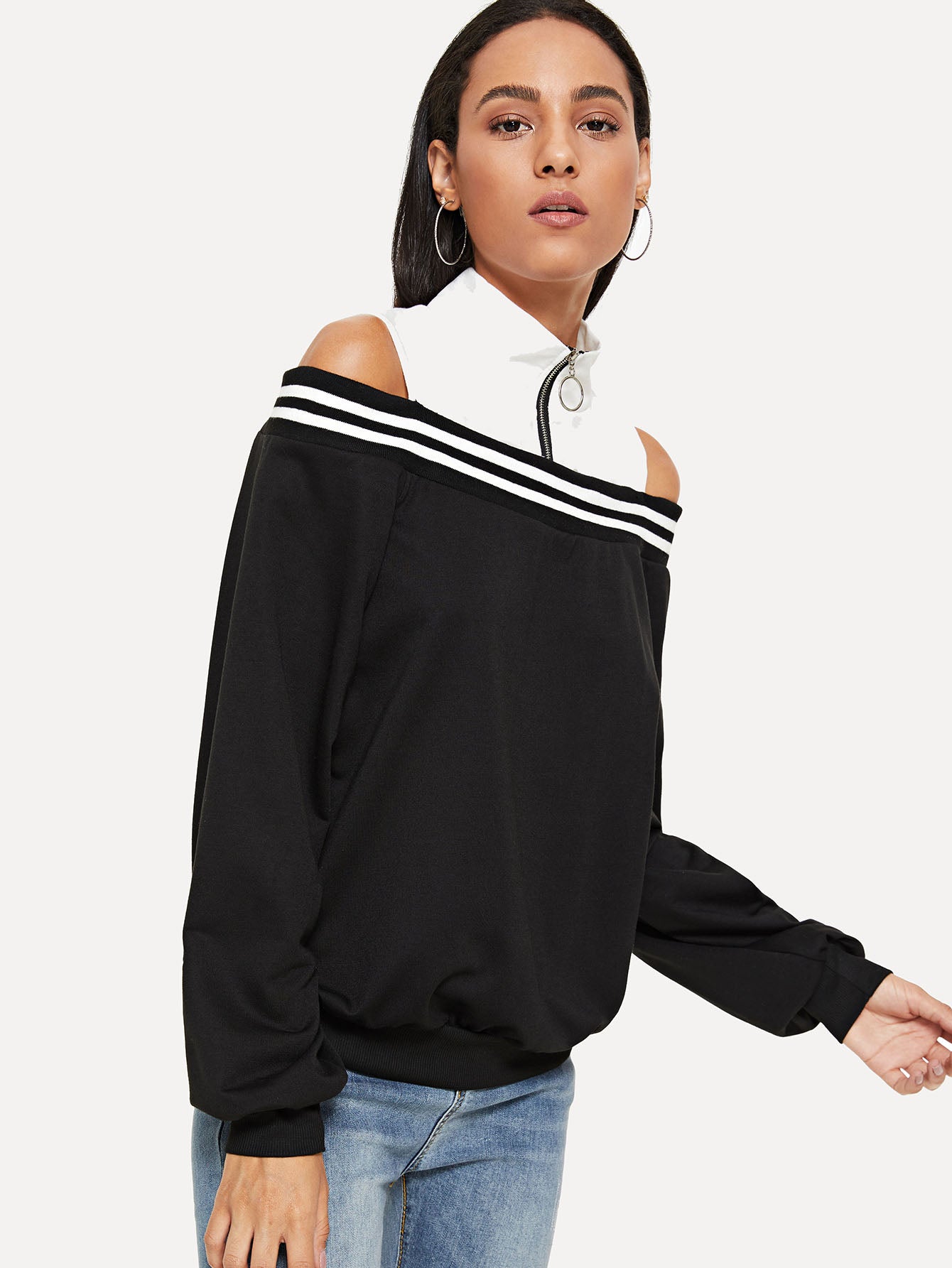 Zip Front Sweatshirt