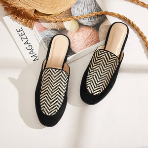 Chevron Flat Mules