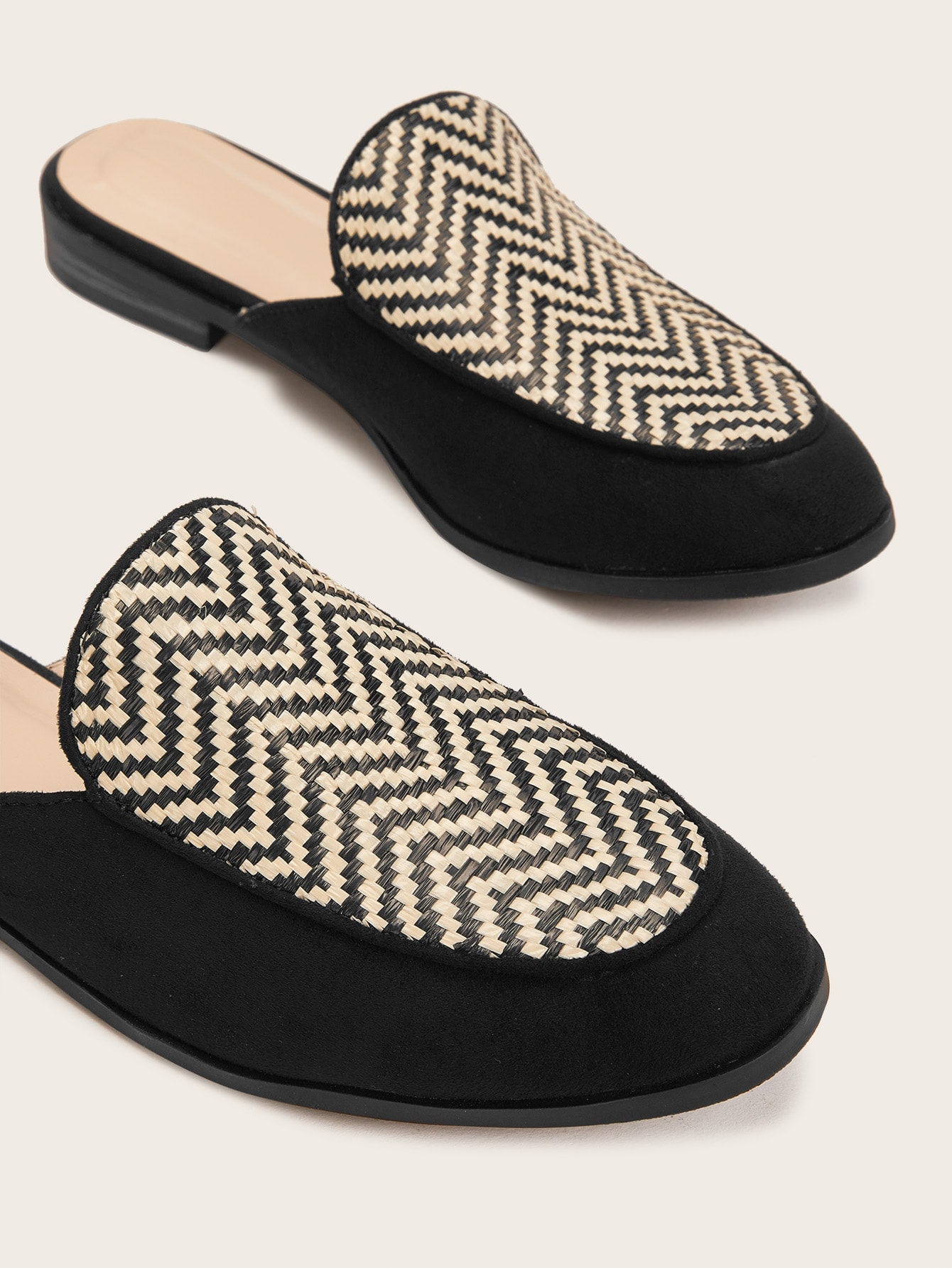 Chevron Flat Mules