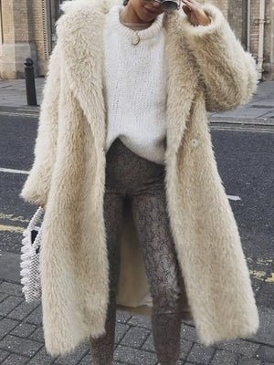 Faux Fur Long Coat