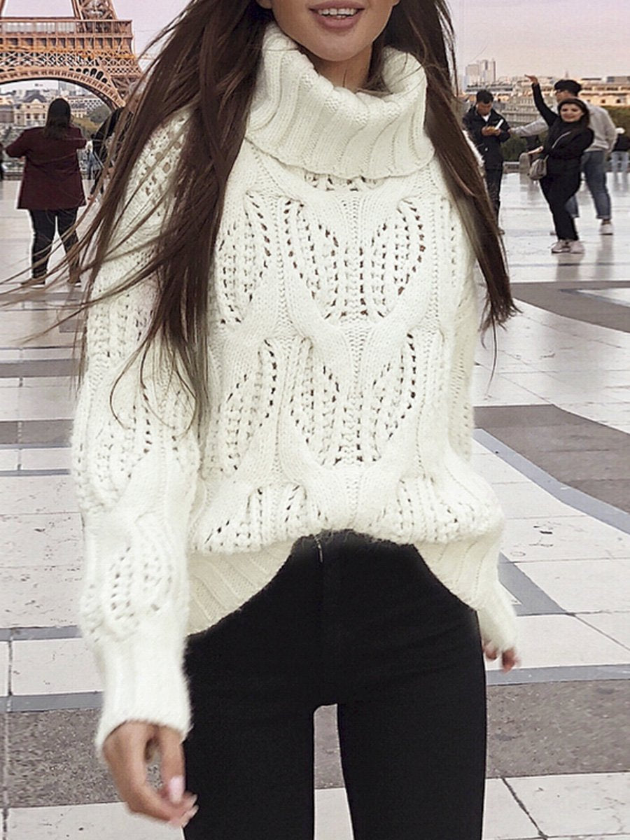 Turtleneck Knitted  Pullover