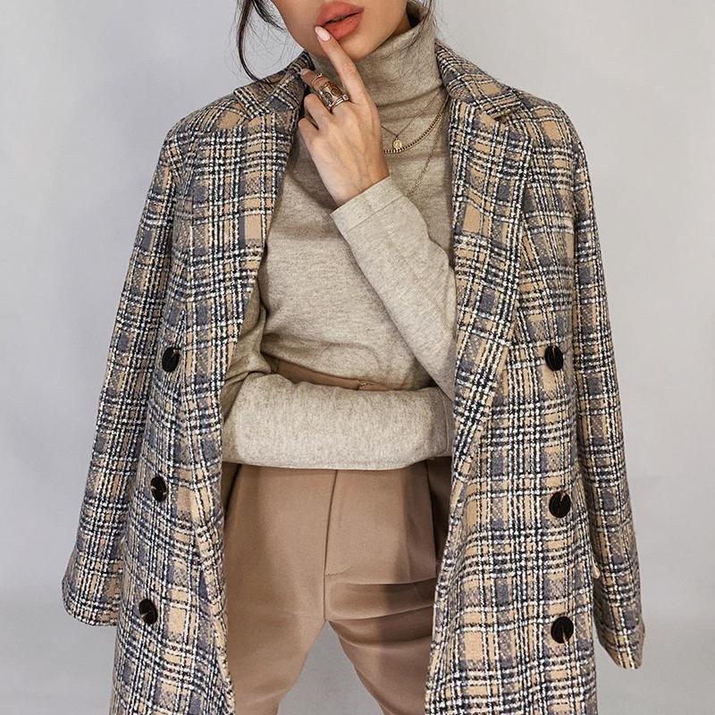 Elegant blazer coat tweed