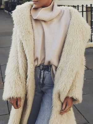 Faux Fur Long Coat