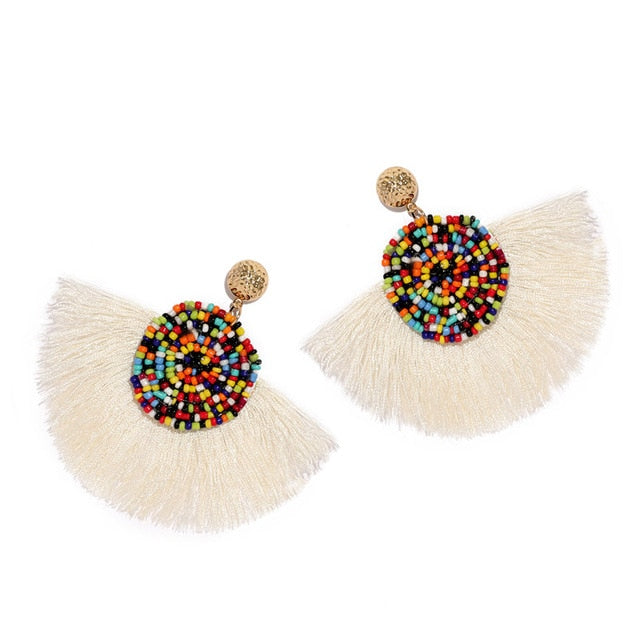 Korean Style Beaded Earrings