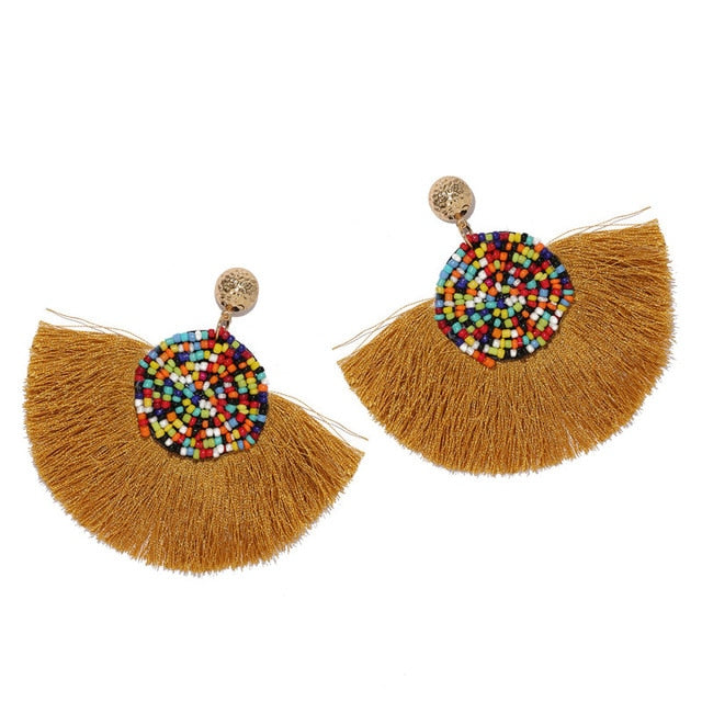 Korean Style Beaded Earrings