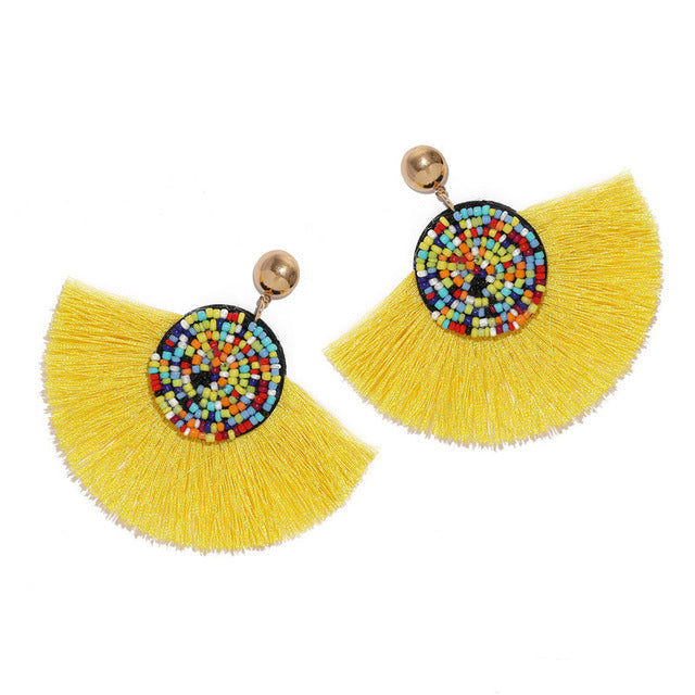 Korean Style Beaded Earrings