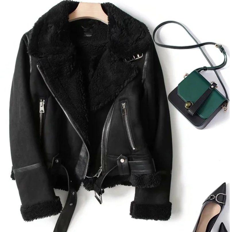 Faux Sheepskin Jacket