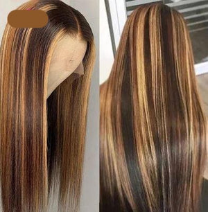 Honey Blond Straight Human Hair