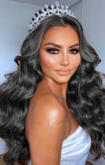 Long Black Curly Lace Wig