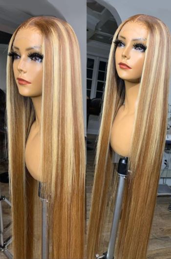 Honey Blond Straight Human Hair