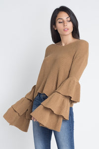 Layered Sleeve Sweater