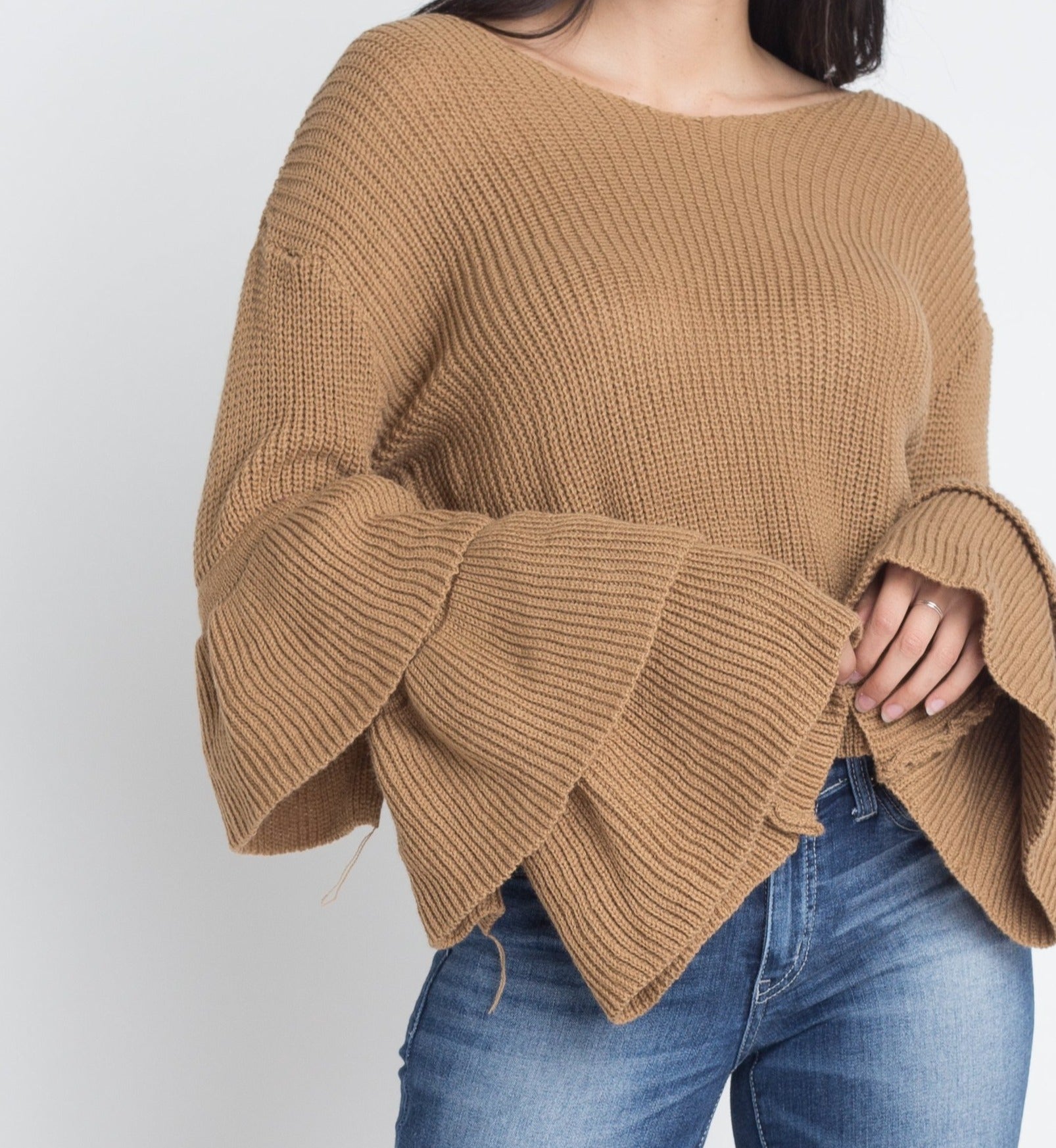 Layered Sleeve Sweater