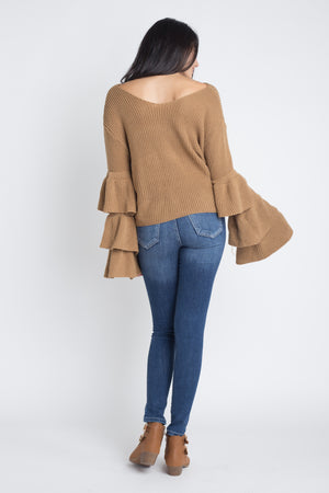 Layered Sleeve Sweater