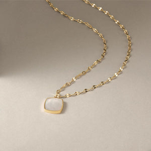 Square Opal Necklace