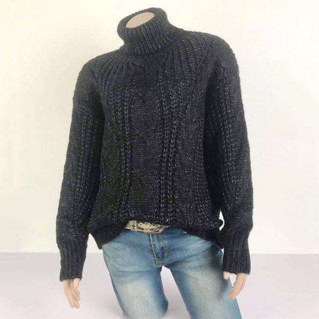 Turtleneck women  knitted sweater