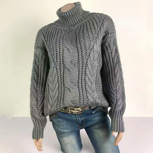 Turtleneck women  knitted sweater