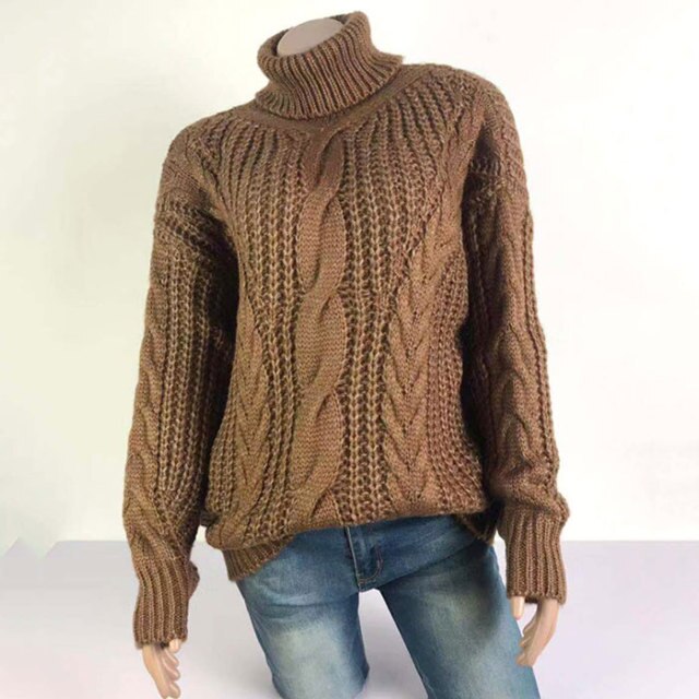 Turtleneck women  knitted sweater