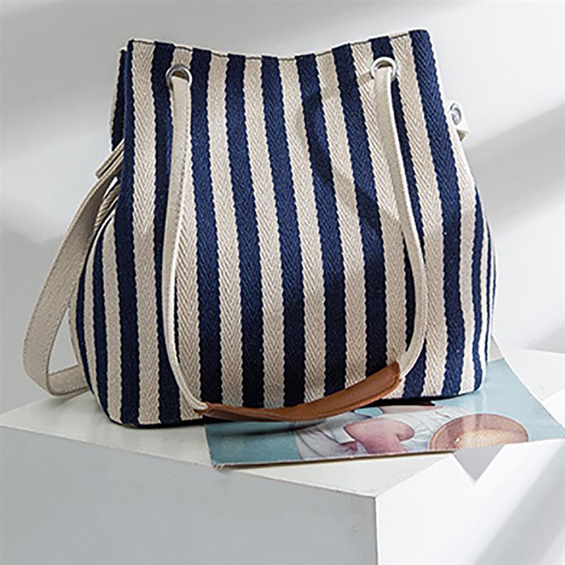 Striped Pattern Handbag