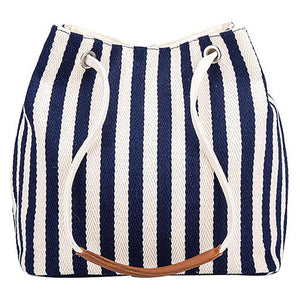 Striped Pattern Handbag