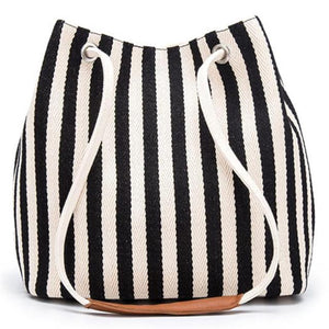 Striped Pattern Handbag