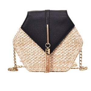 Hexagon Summer Rattan Bag