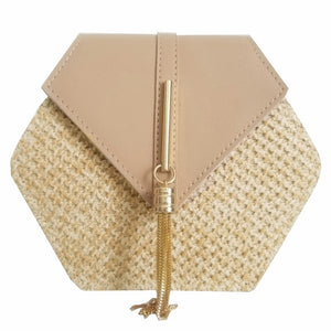 Hexagon Summer Rattan Bag