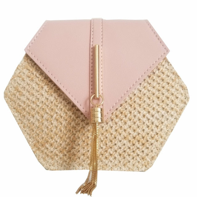 Hexagon Summer Rattan Bag