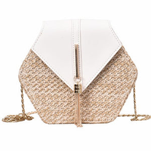 Hexagon Summer Rattan Bag