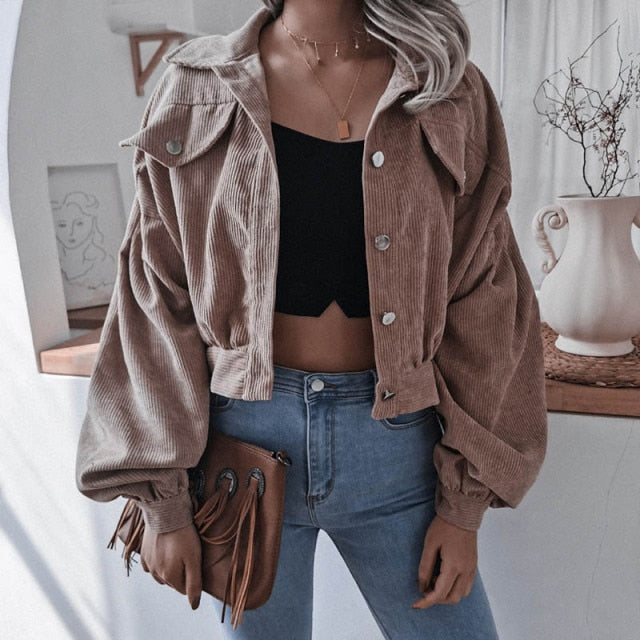 Long Sleeves Lapel Jacket