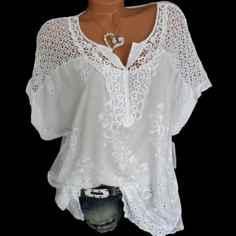 Summer Short Sleeve Blouse