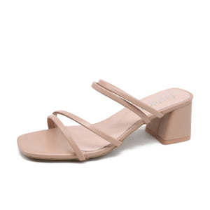 Open Toe Slides Party Shoes