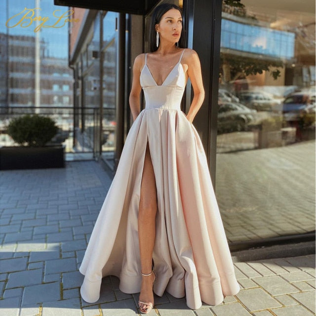 Sexy Satin Evening Dress