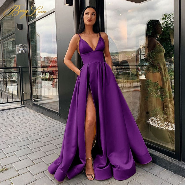 Sexy Satin Evening Dress