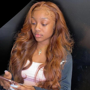 Ginger Brown Human Hair