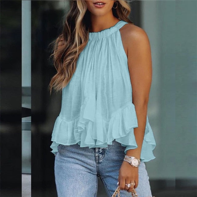 Loose Casual White Top