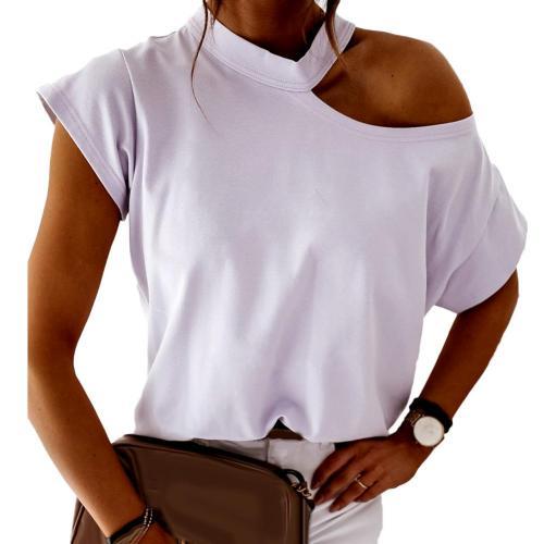 One Shoulder Short Sleeve T-shirt