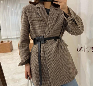 Winter Vintage Woolen Blazer Jackets