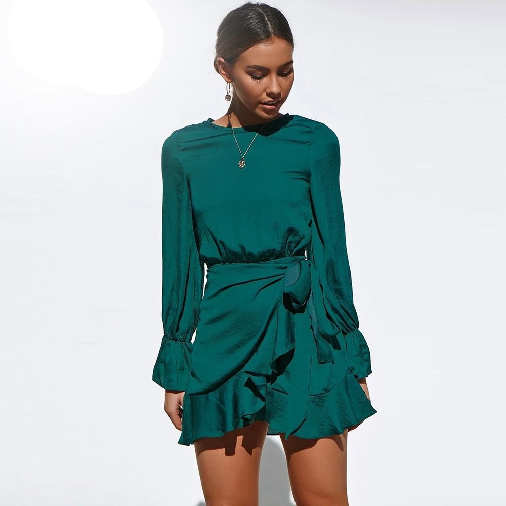 Green Sashes Dress