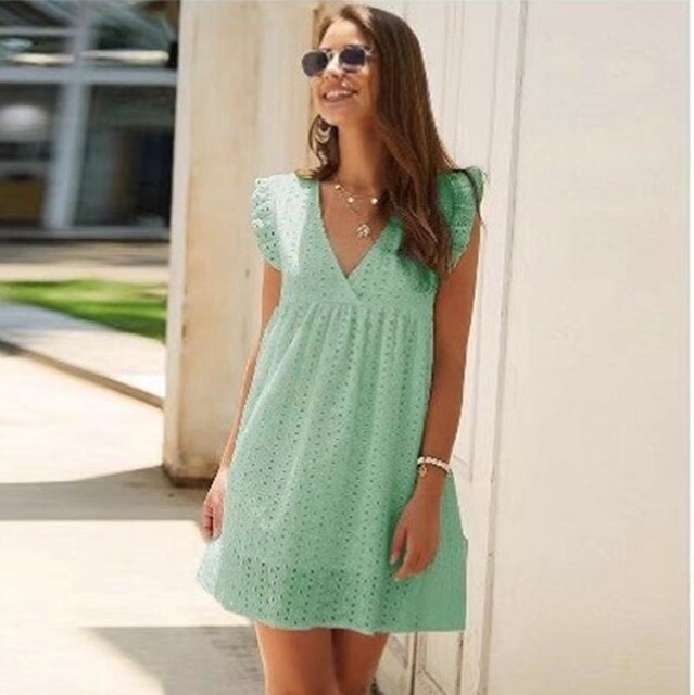 Short Ruffle Summer Dress