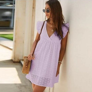 Short Ruffle Summer Dress