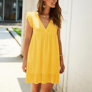 Short Ruffle Summer Dress