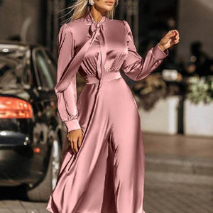 Silk  Satin Wrap Dress