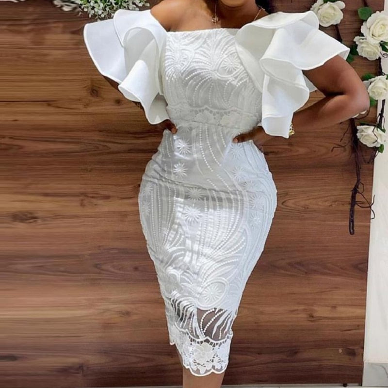Elegant Slim Fit Knee Length Dress Schick diary Elegant Slim Fit Knee Length Dress Schick diary