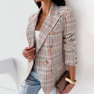 Plaid Blazer Jacket