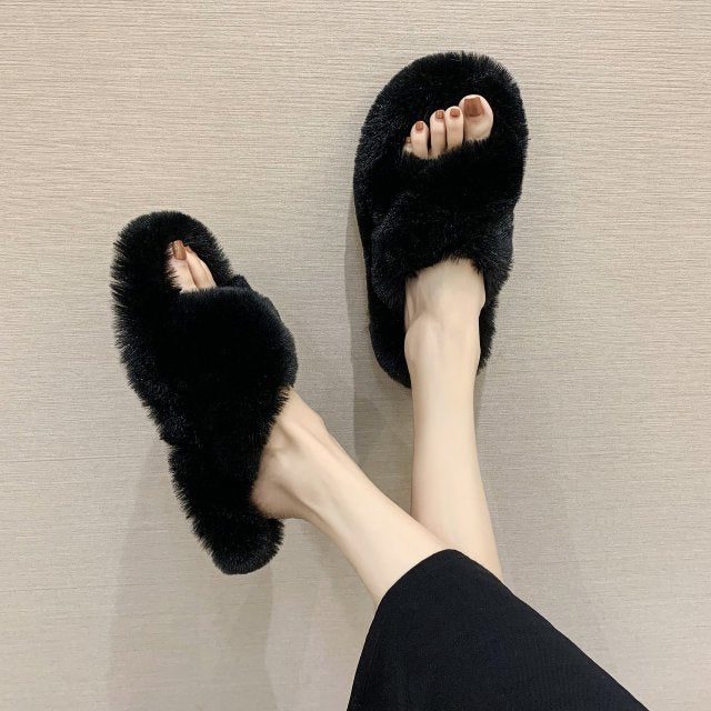 Winter Fur Slippers