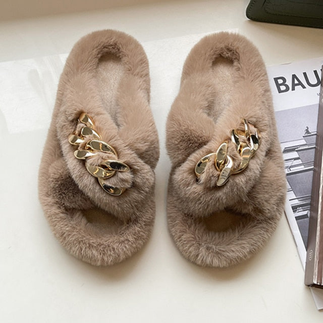 Winter Fur Slippers