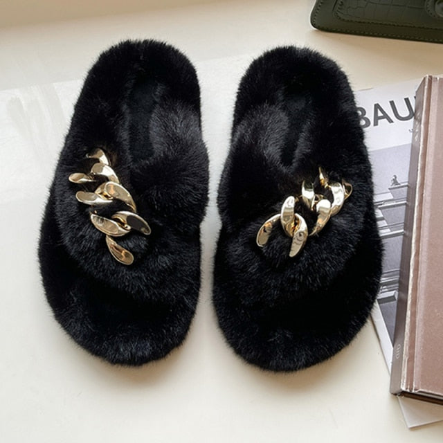 Winter Fur Slippers