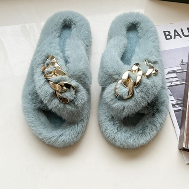 Winter Fur Slippers