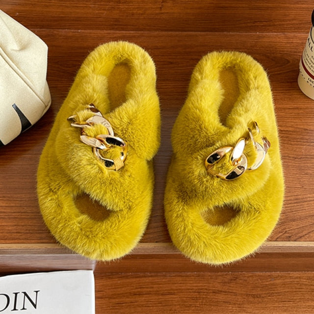 Winter Fur Slippers