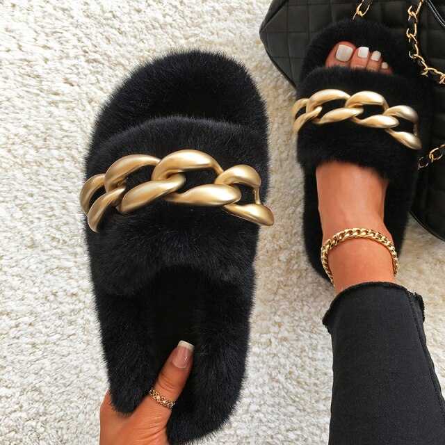 Winter Fur Slippers